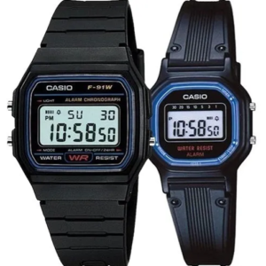 ⌚✨ Reloj Casio Retro F91W – Set de Pareja ✨⌚